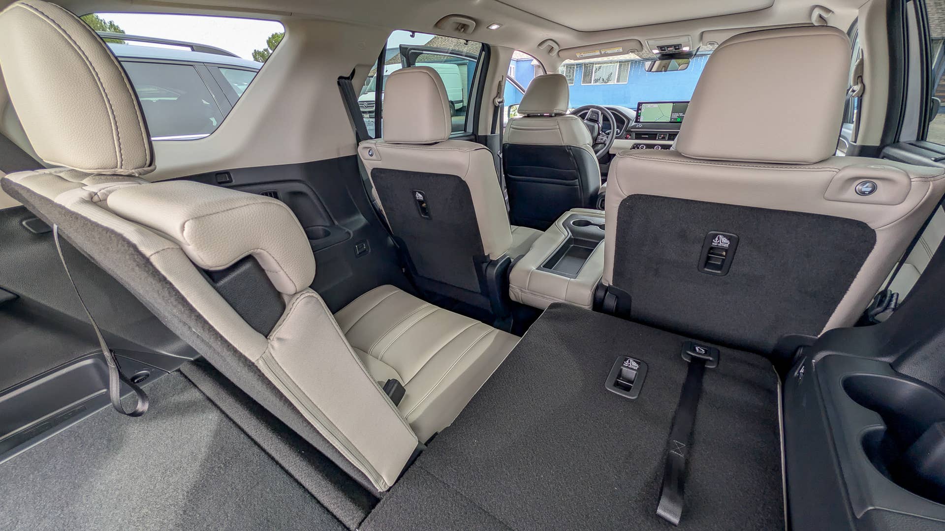 The third row seat in the 2026 Honda Pilot Elite AWD