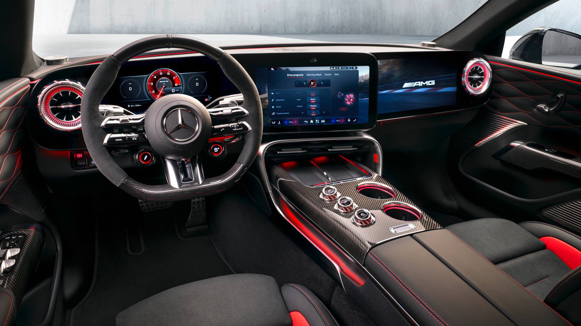 کابین و داشبورد مرسدس AMG GT چهاردر ۲۰۲۷