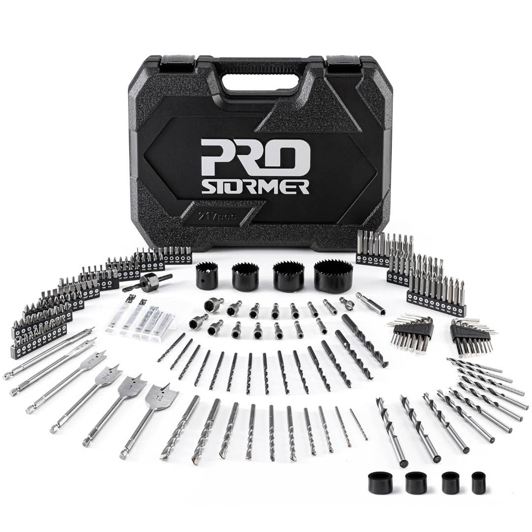 Prostormer 217-Piece Drill Bit Set