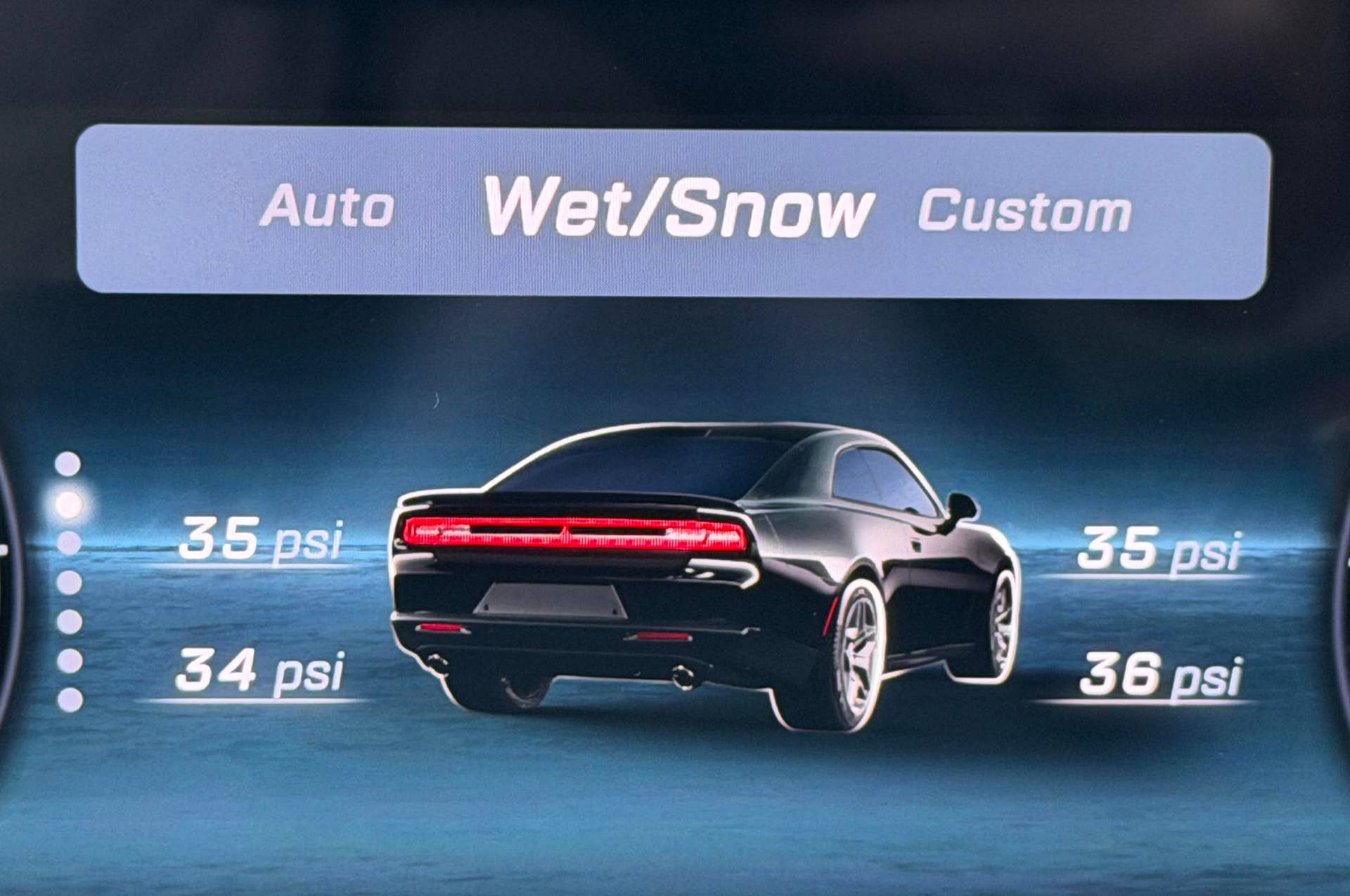 2026 Dodge Charger RT - Sedan driver mode screen