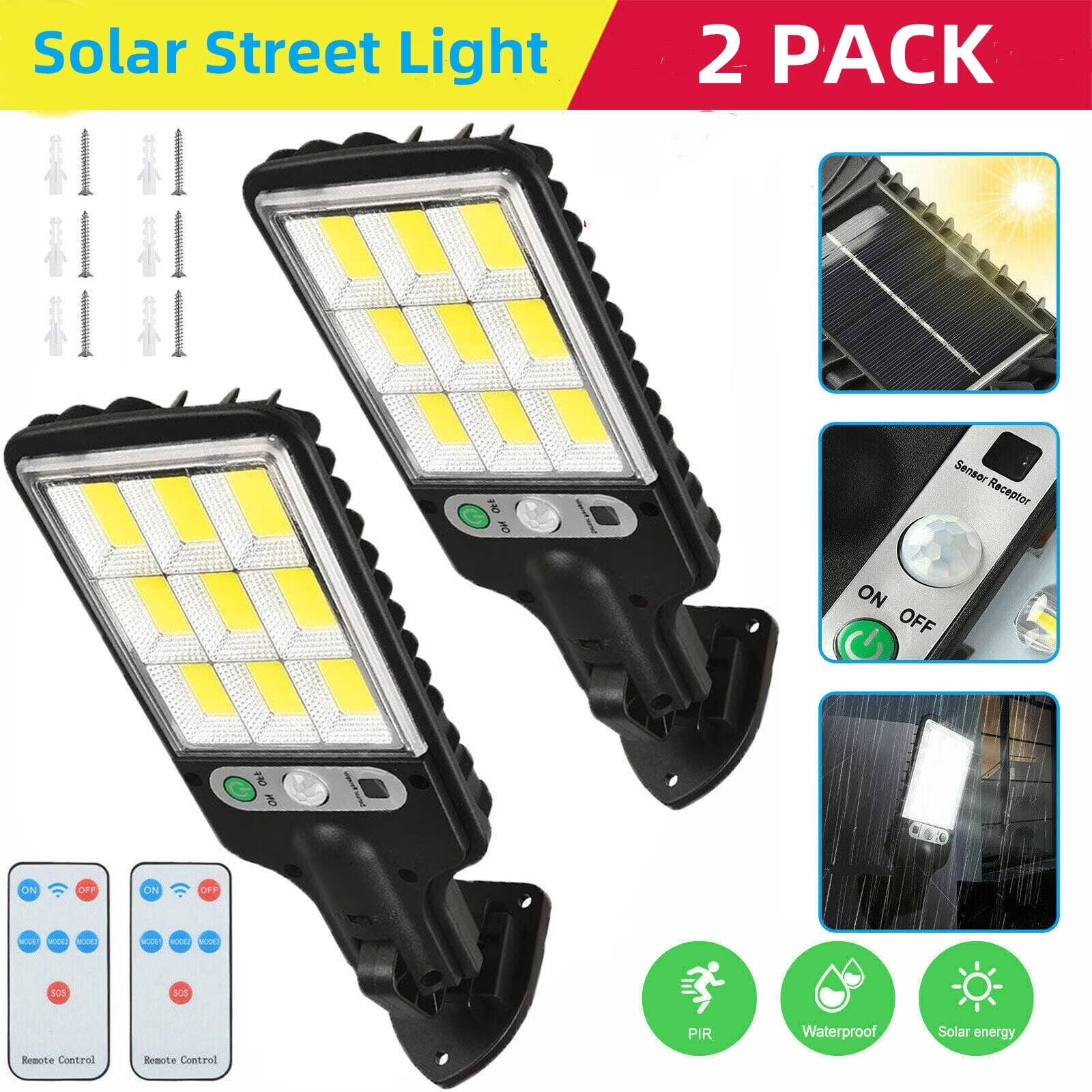 Ocest Outdoor Solar Lights