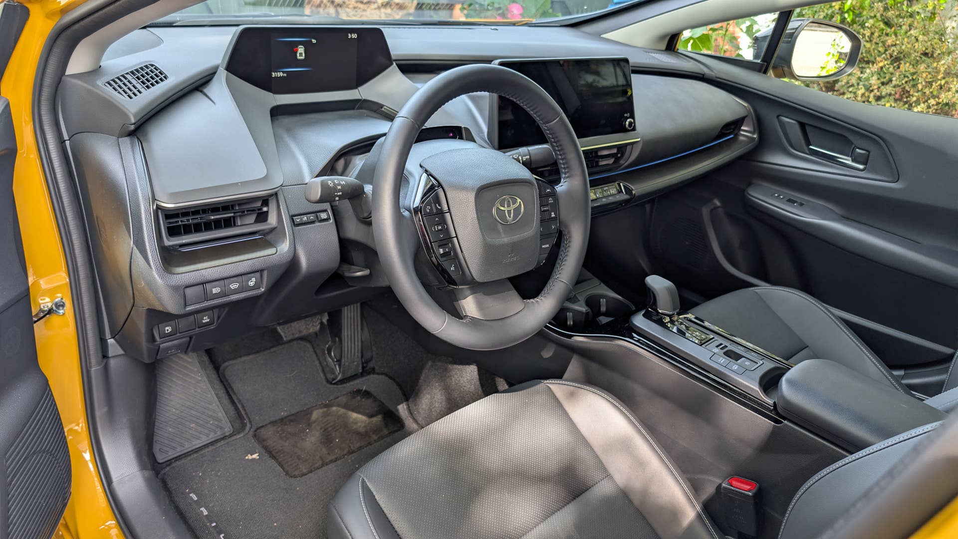 The driver's area of the 2026 Toyota Prius XSE Nightshade PHEV