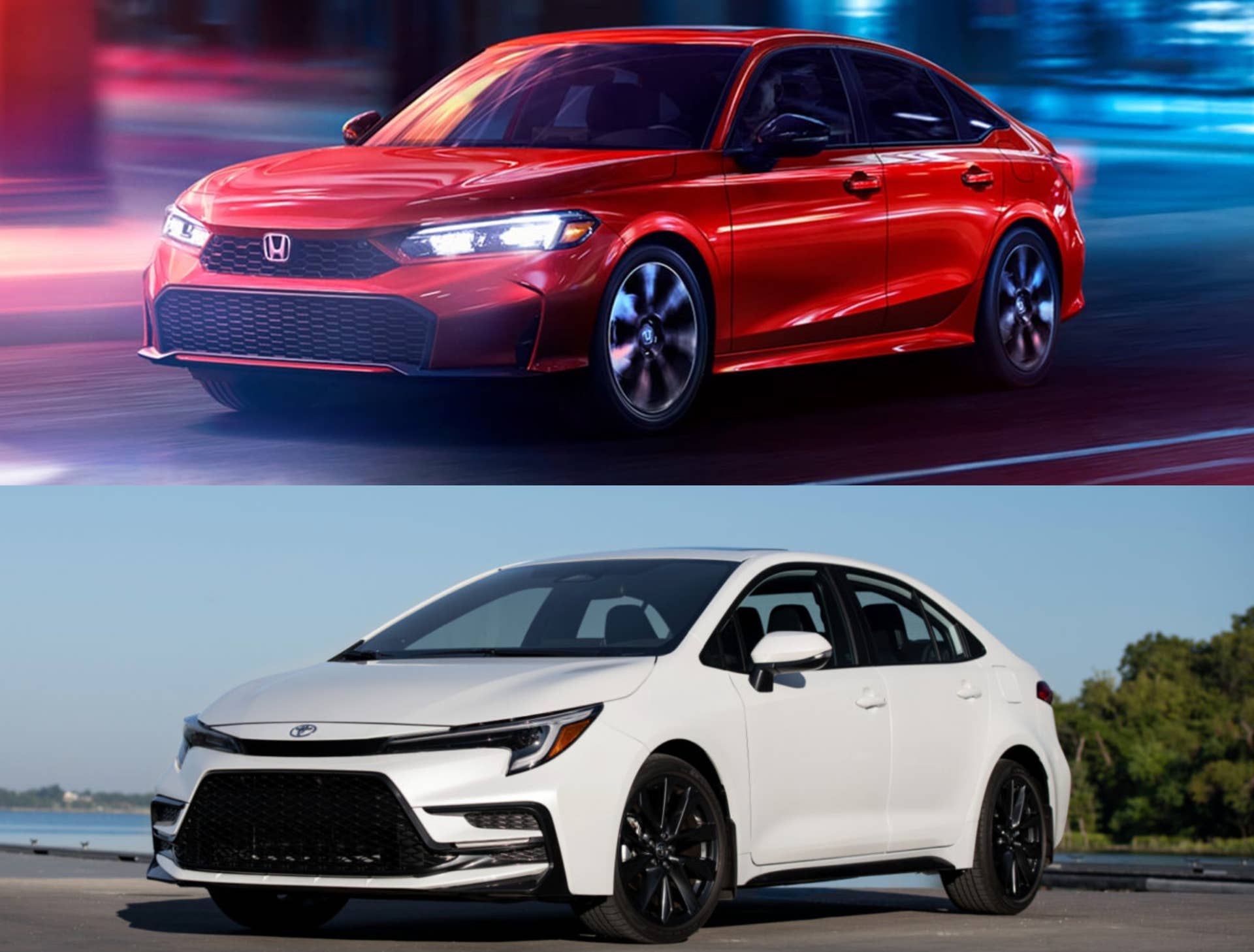 Honda Civic and Toyota Corolla