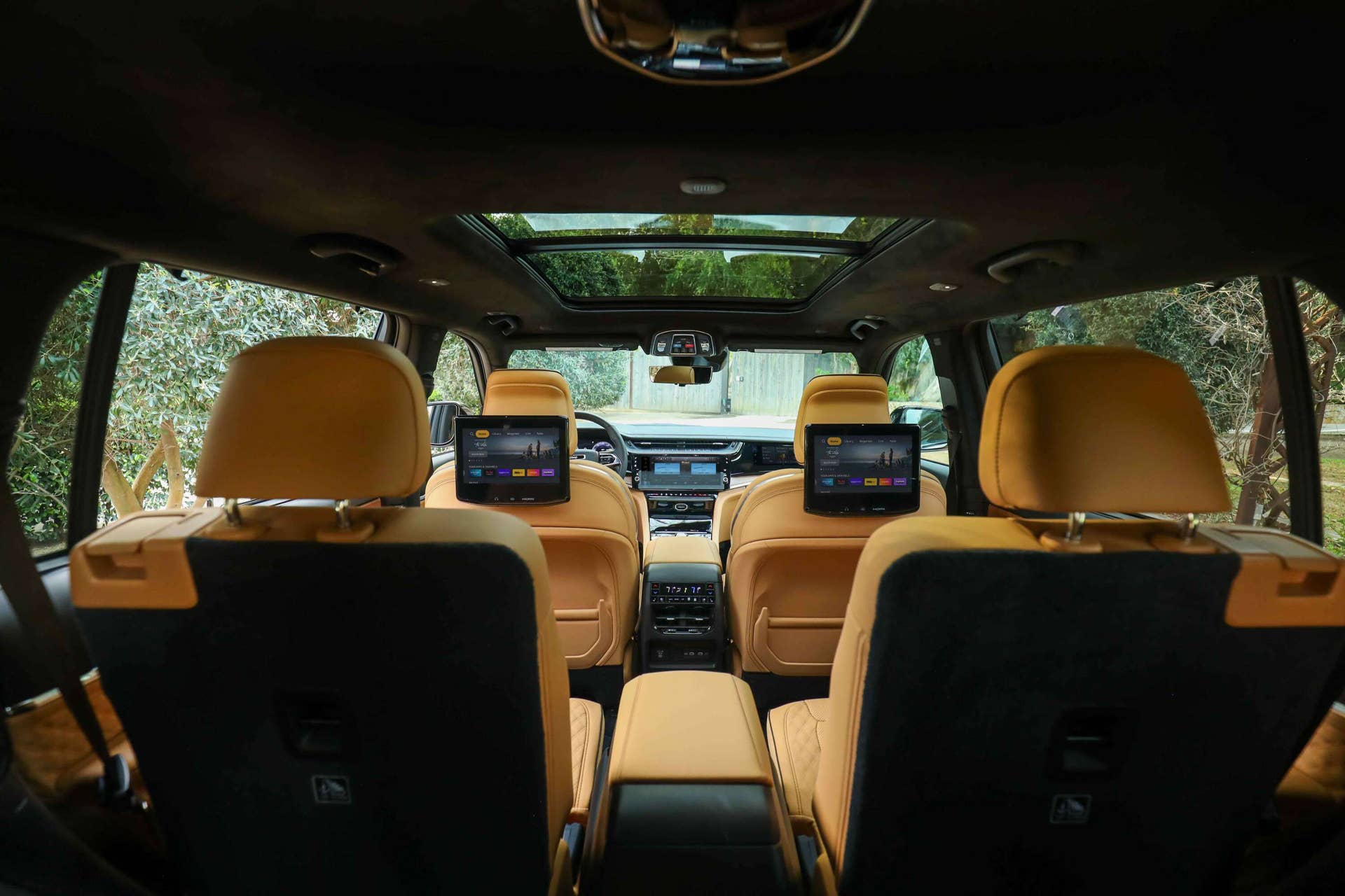 2026 Jeep® Grand Cherokee L beige interior view forward