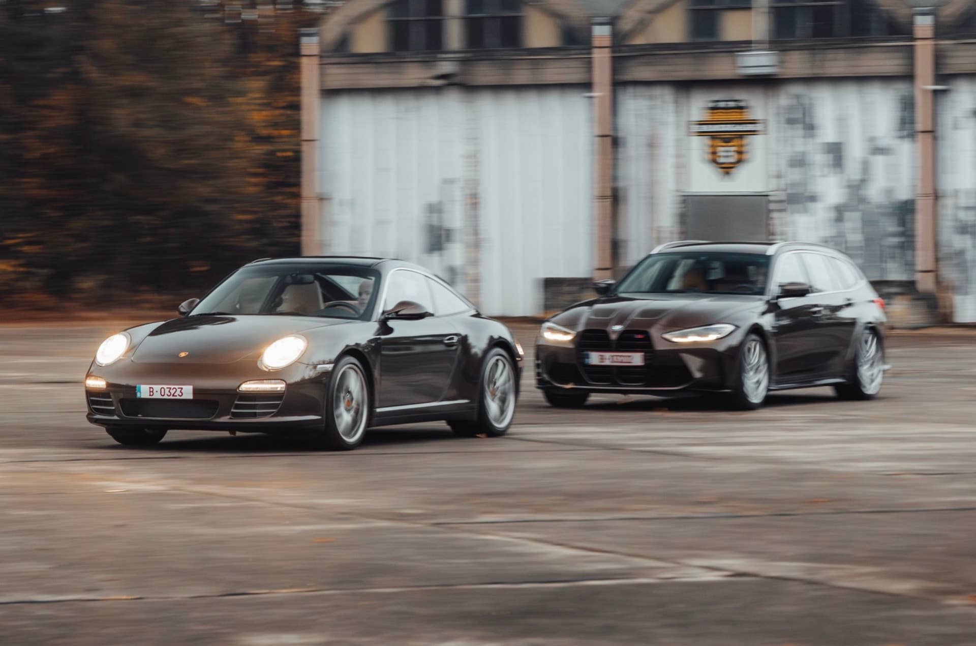 Porsche 911 Targa 4S and BMW M3 Touring