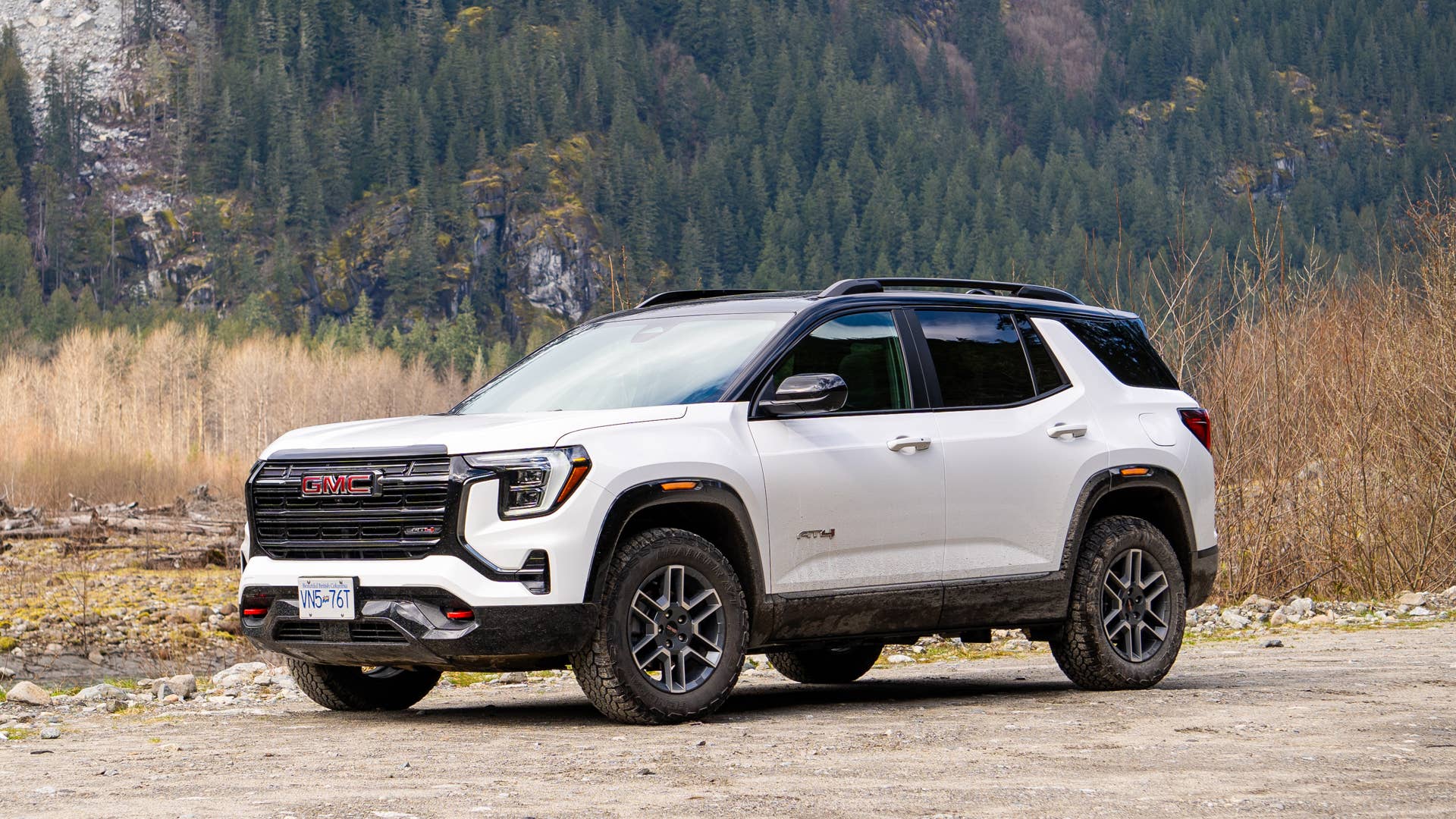 2026 GMC Terrain AT4 in Summit White front angled view