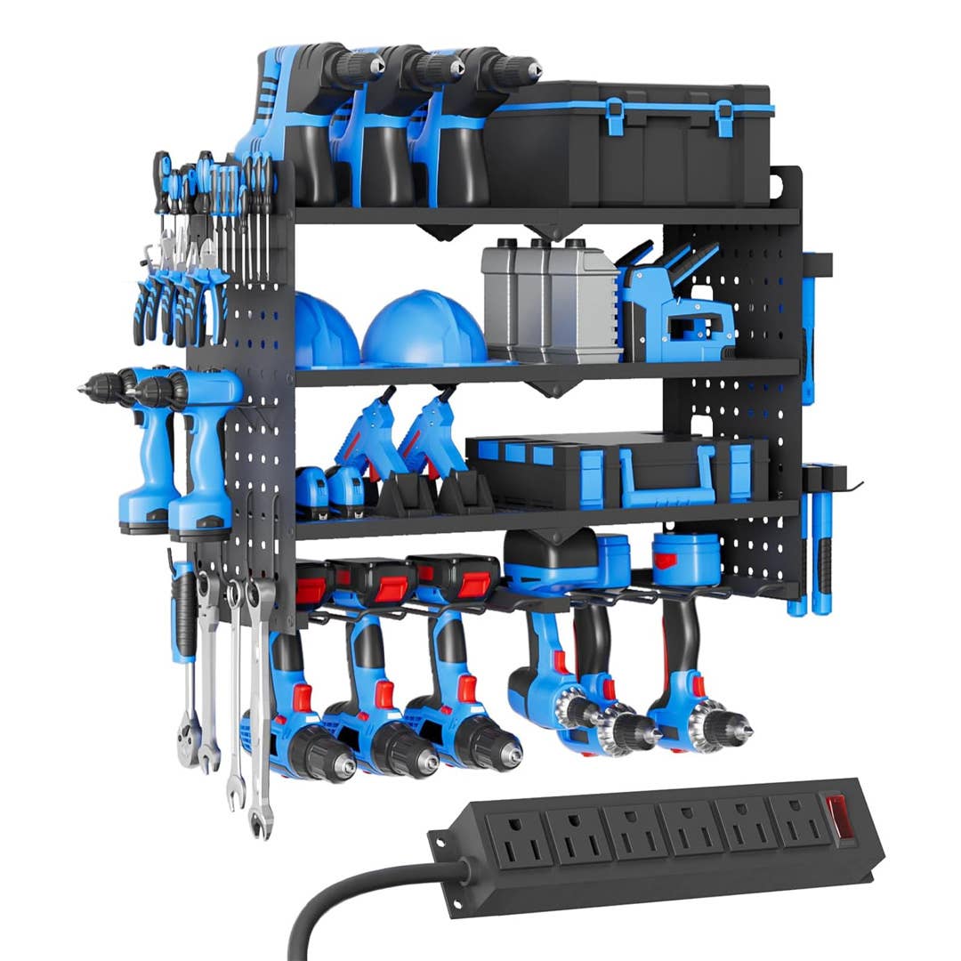The Timsatio Power Tool Organizer, pictured here, is now on sale at Amazon.