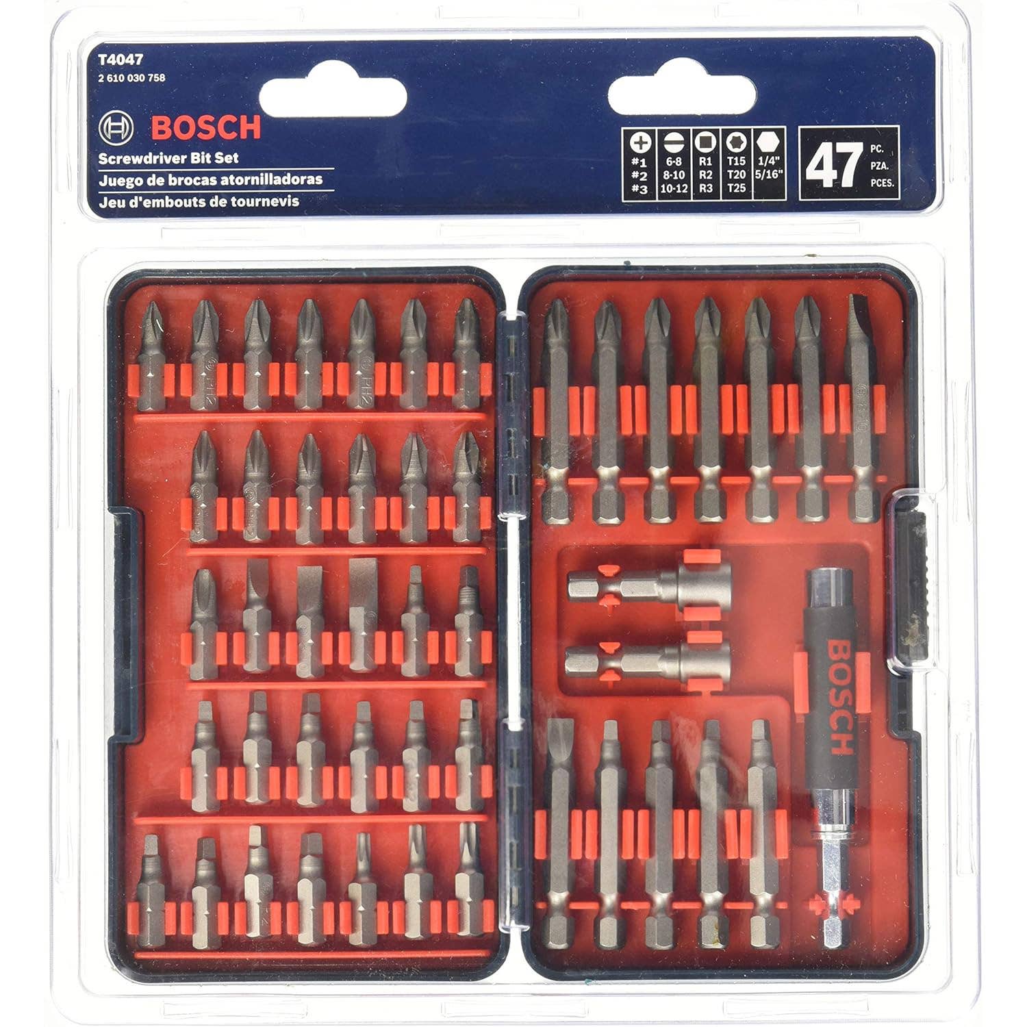 Bosch 47-Piece Screwdriver Bit Set&comma; &dollar;36 at Amazon
