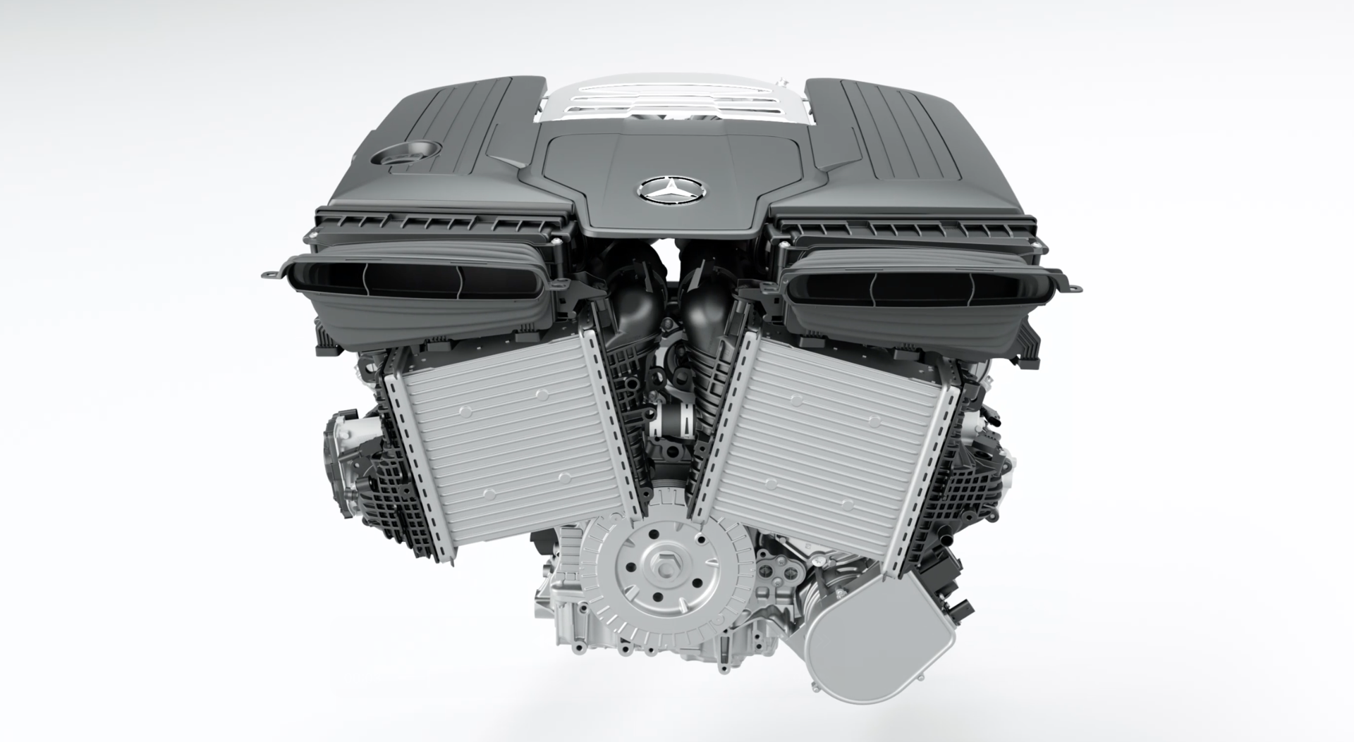 Mercedes-Benz M177 Evo V8 head on studio