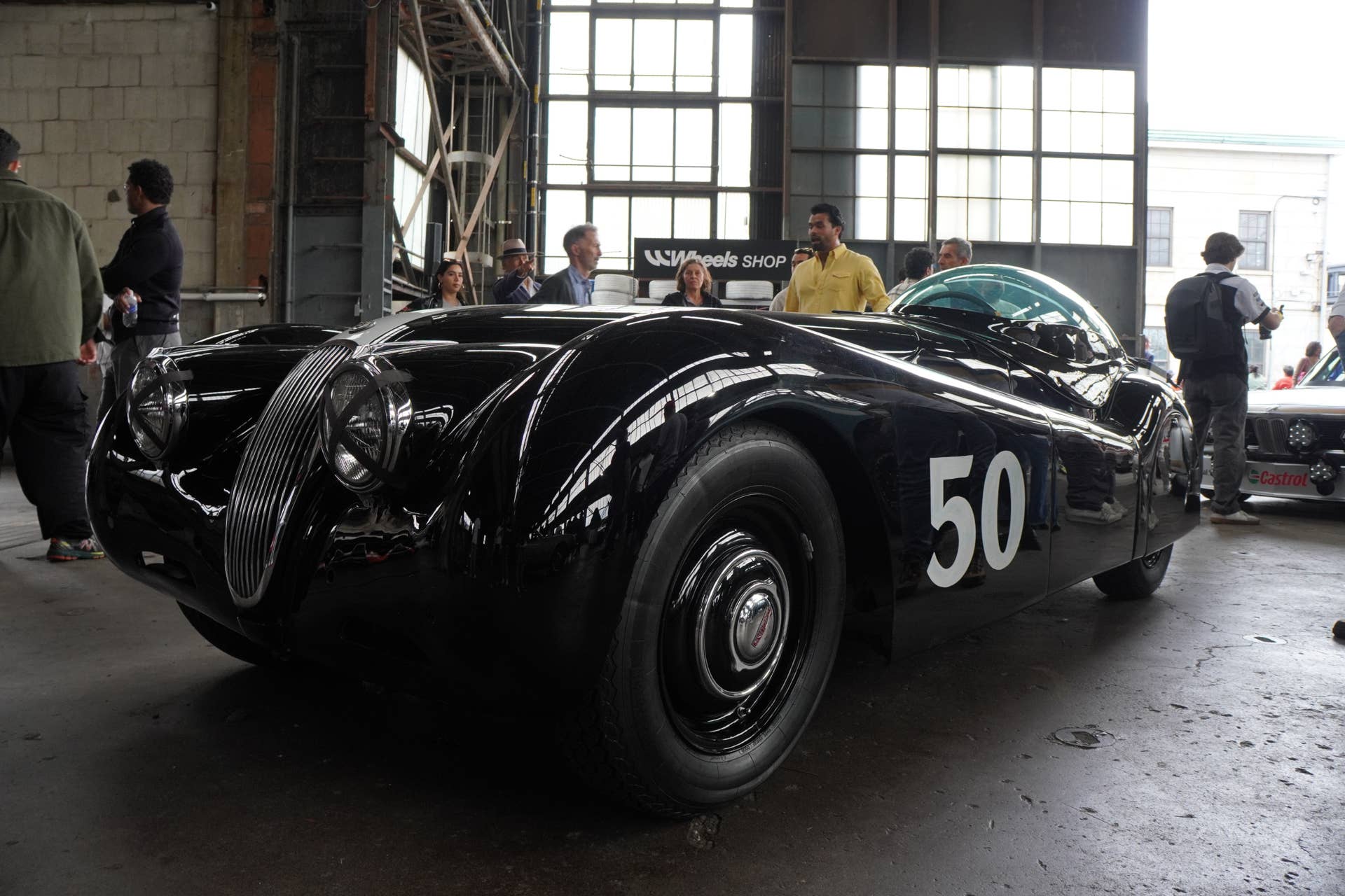 Rob Ida’s custom “Black Cat” Jaguar XK120 at the Wheels of NYC event on 4/4/2026

