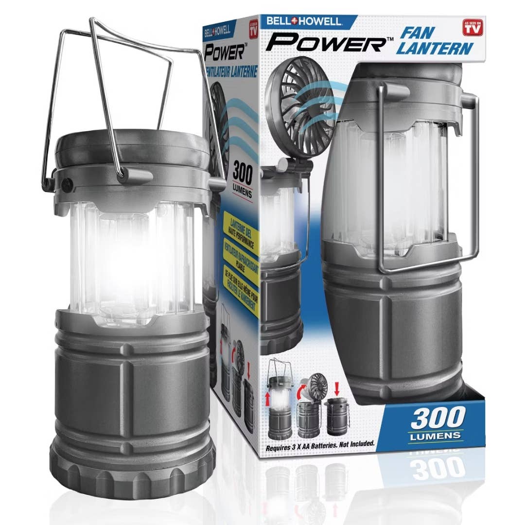 Bell + Howell Taclight Collapsible Camping Fan Lantern