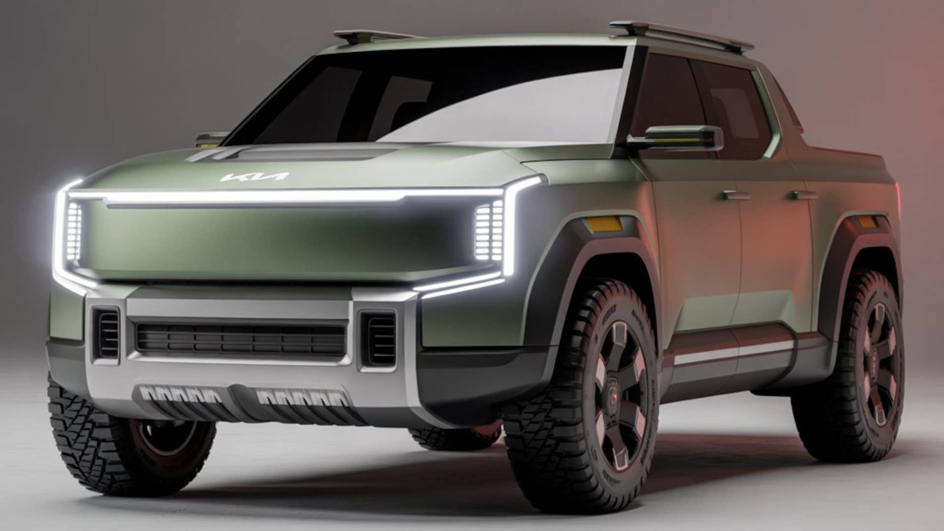 Kia midsize pickup render