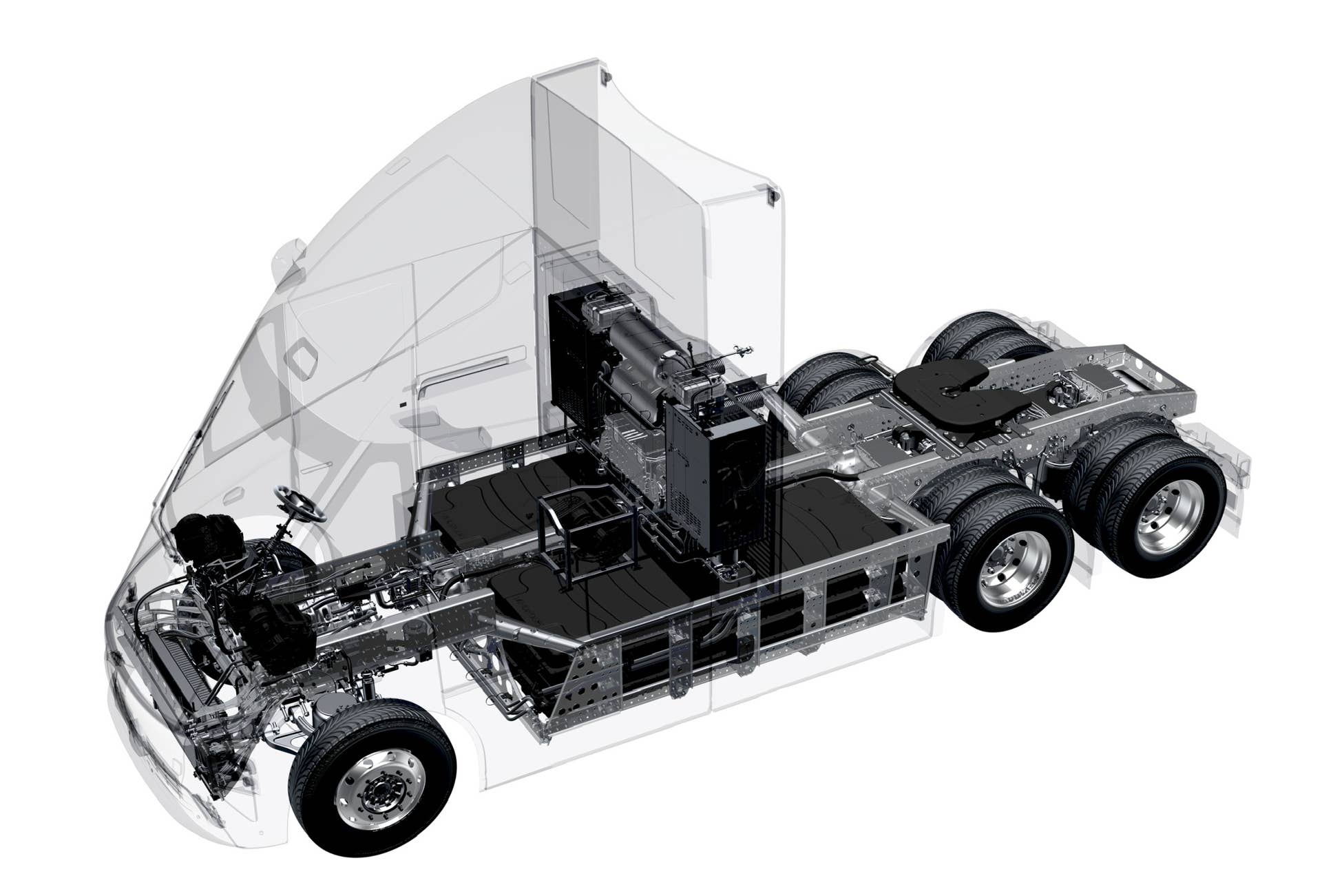 Windrose electric semi cutaway
