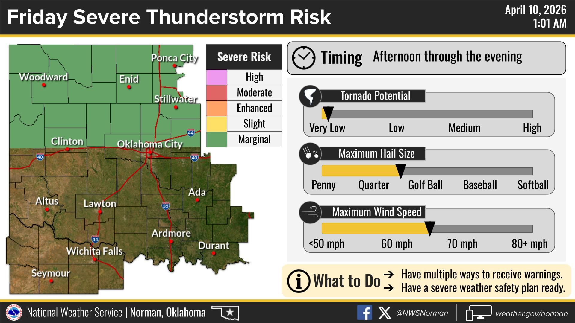 4-Day Severe Storm Threat Targets I-35 and I-44 Across Texas, Oklahoma ...