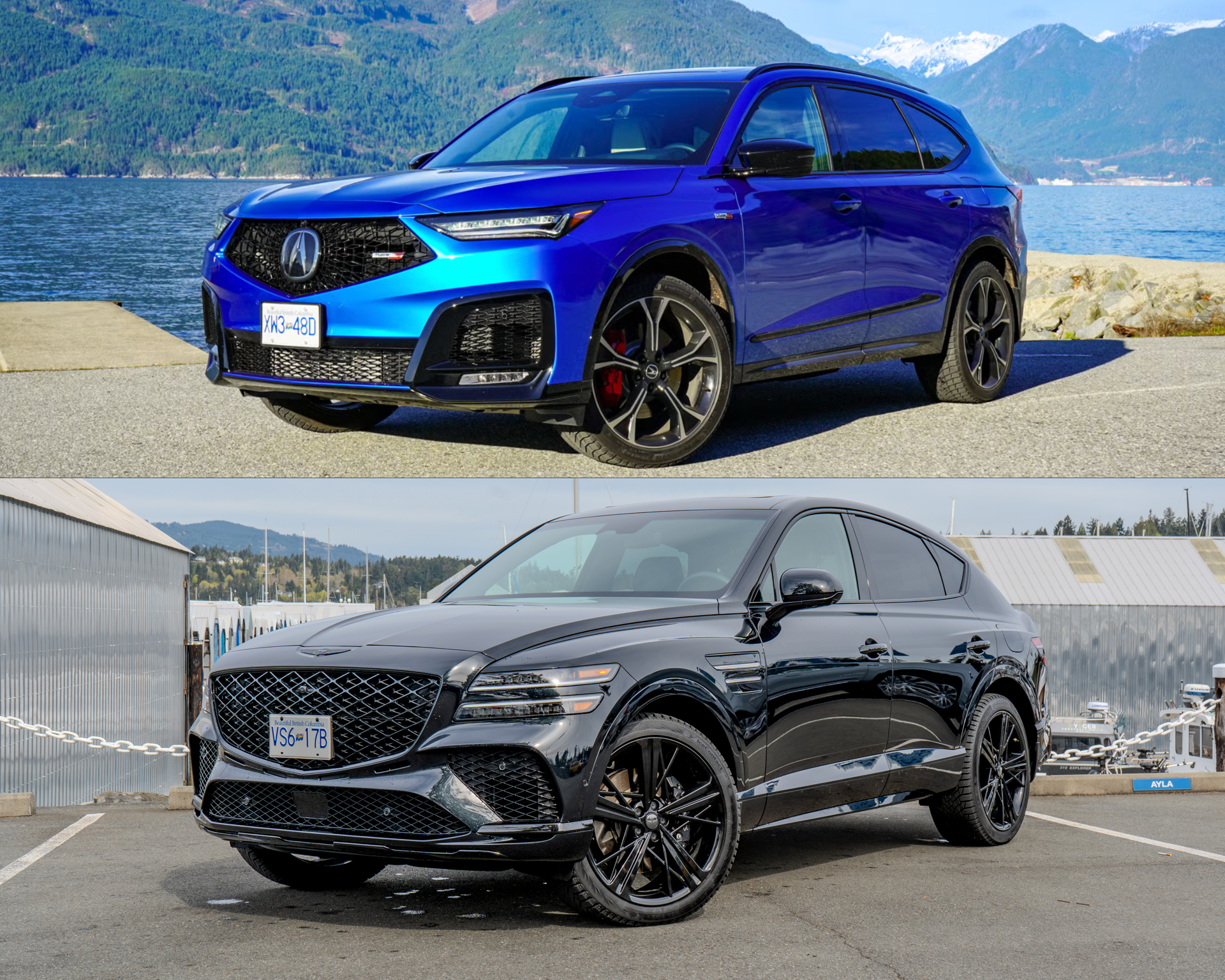2026 Acura MDX Type S vs 2026 Genesis GV80 Coupe 3.5T E-SC Prestige Black
