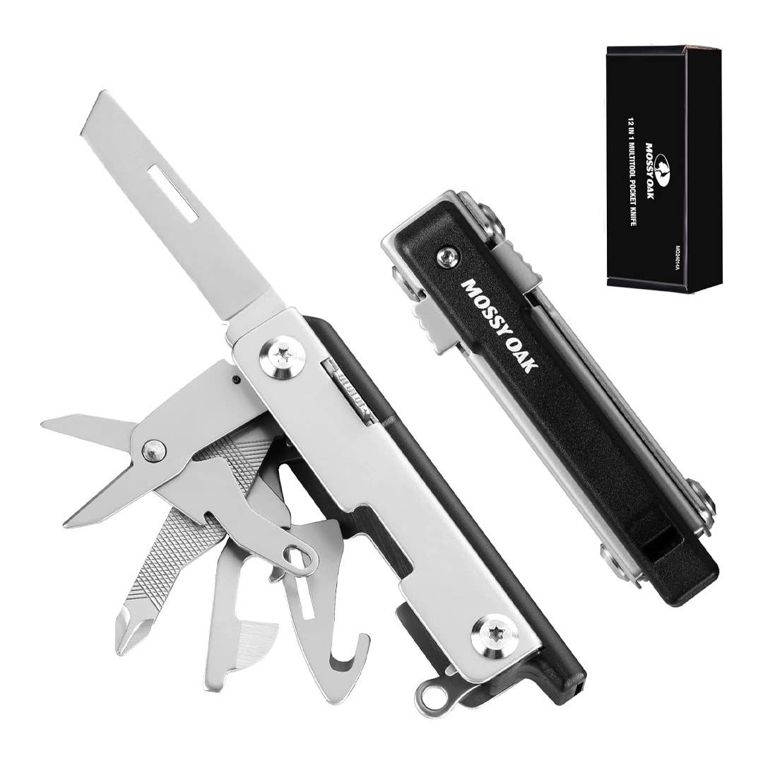 The Mossy Oak 12-in-1 Multitool, pictured here, is now on sale at Amazon.