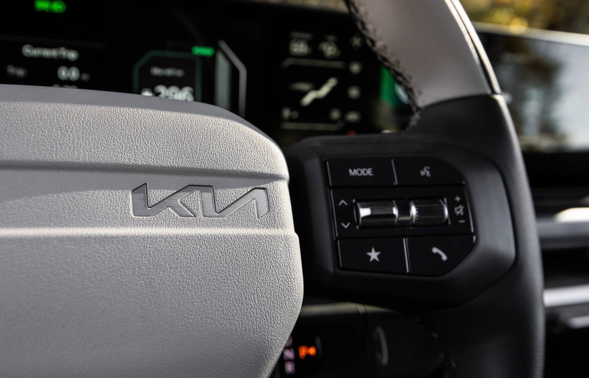 2027 Kia EV3 interior steering wheel