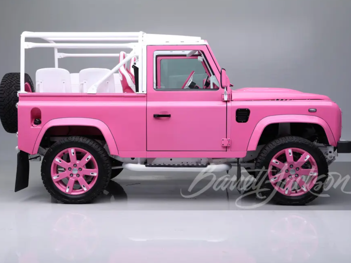 Hot Pink 1999 Land Rover Defender