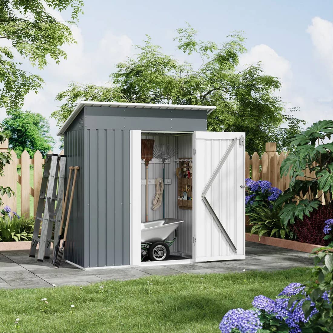 DobleePy 5-Foot by 3-Foot Outdoor Storage Shed