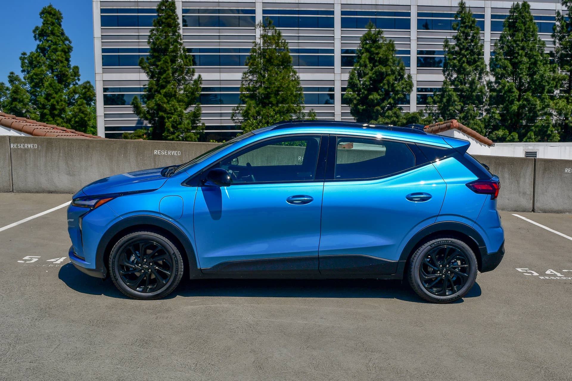 The side profile of the 2027 Chevy Bolt RS