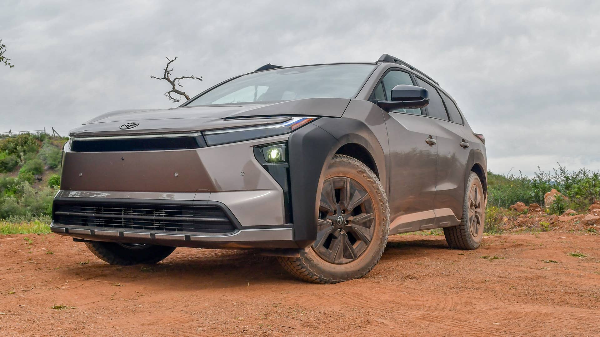 The front quarter end of the 2026 Toyota bZ Woodland