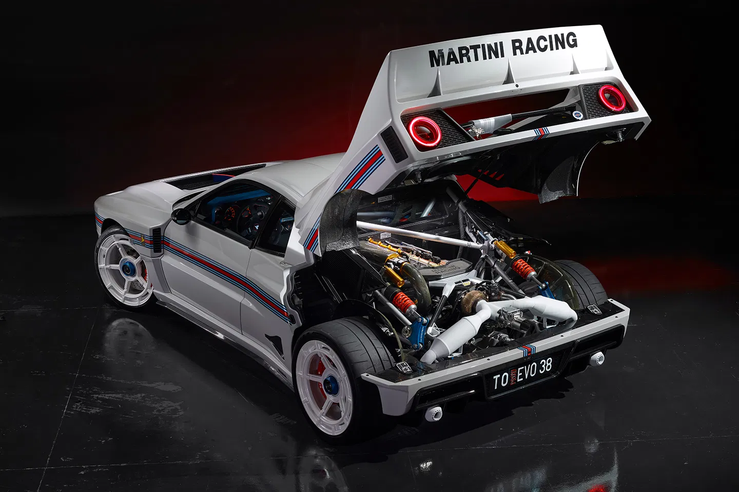 Kimera Automobili EVO38 Collezione Martini Rear Quarter Engine Exposed