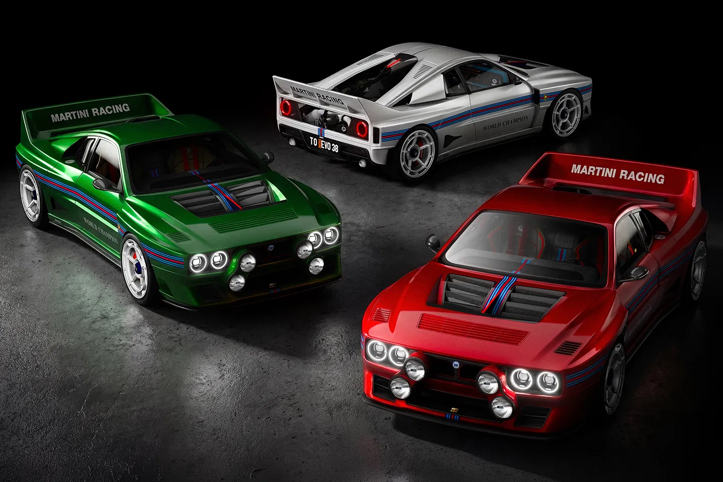 Kimera Automobili EVO38 Collezione Martini Lineup