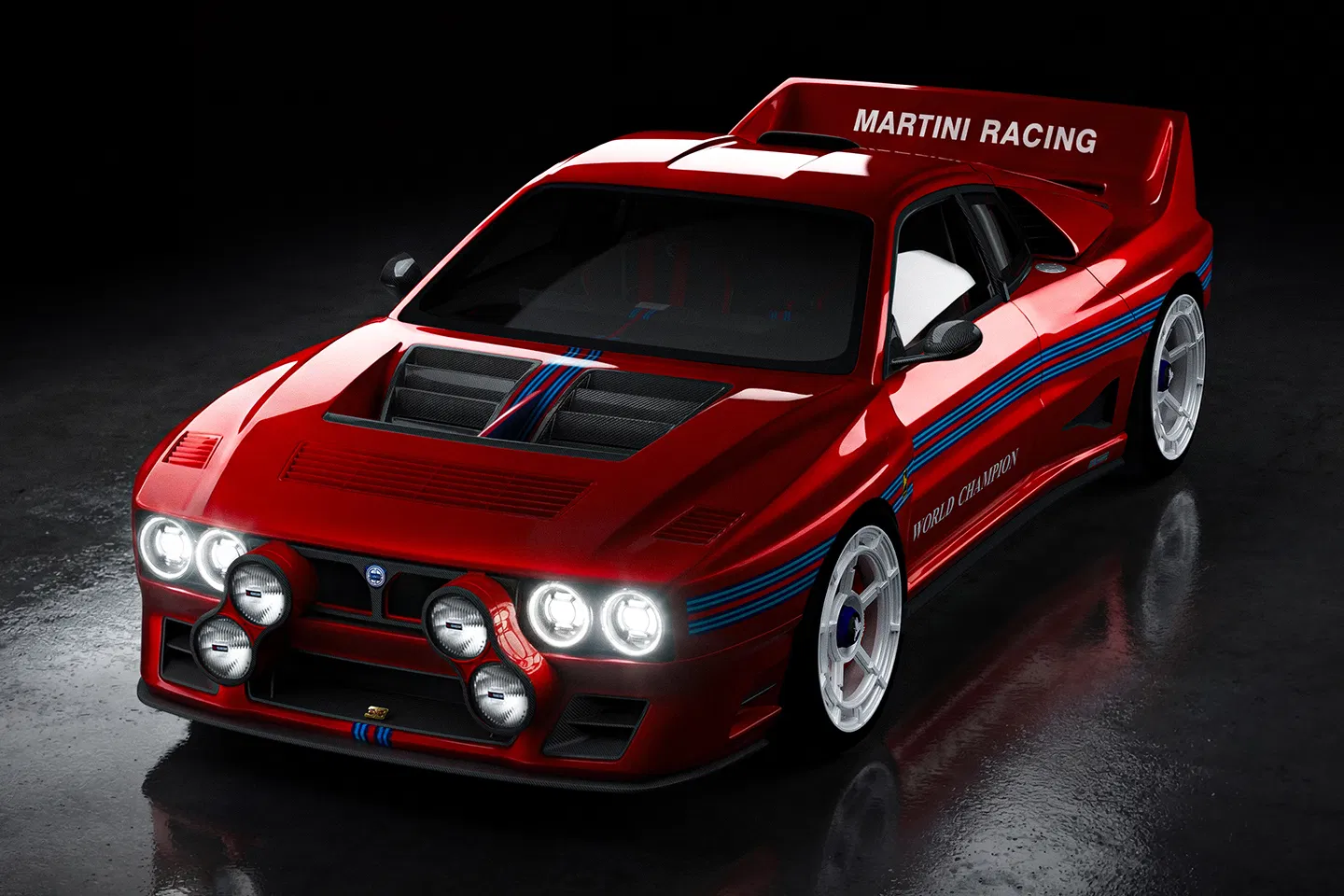 Kimera Automobili EVO38 Collezione Martini Vermouth Red Front Quarter High