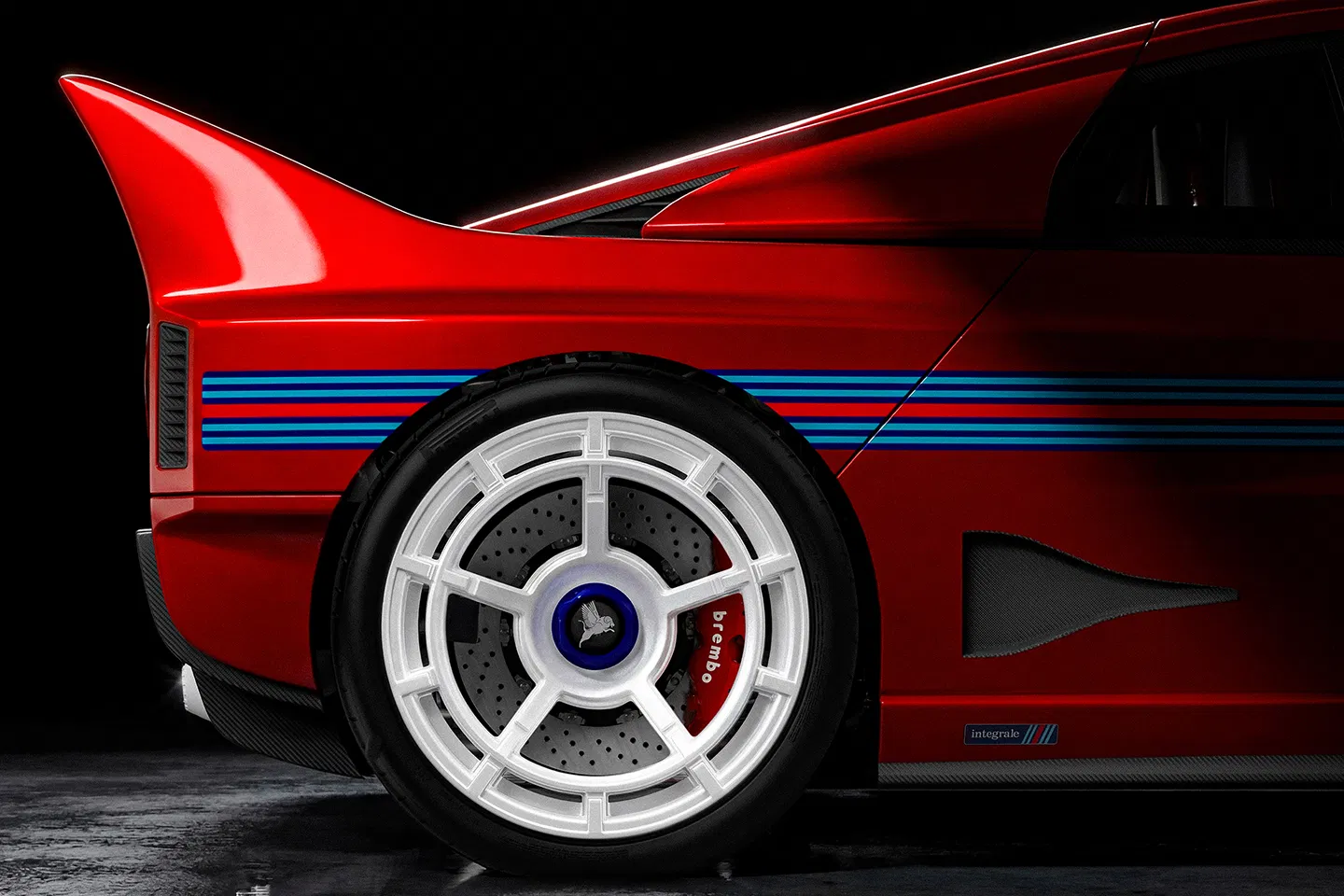 Kimera Automobili EVO38 Collezione Martini Vermouth Red Rear Clip