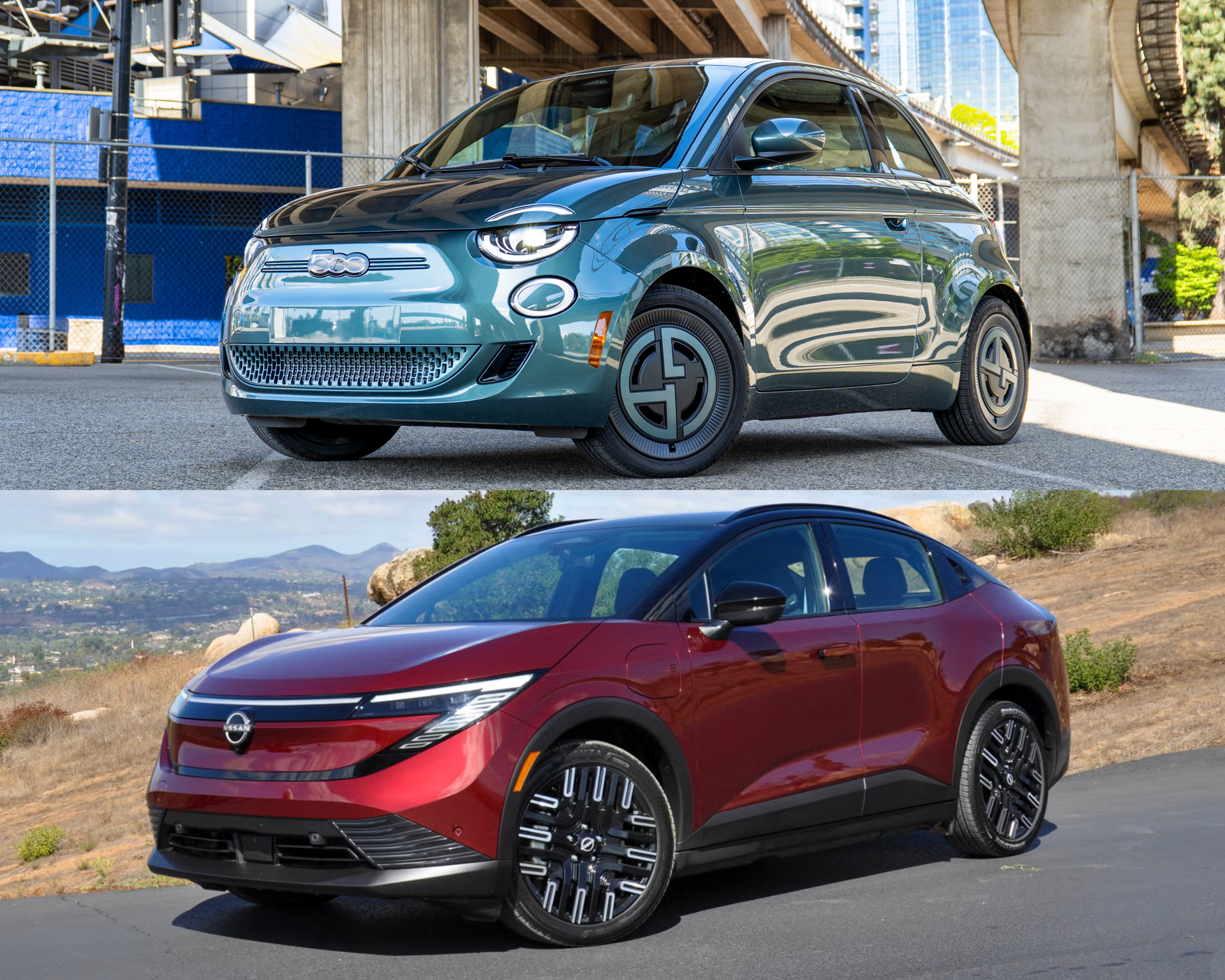 2025 Fiat 500e vs 2026 Nissan LEAF
