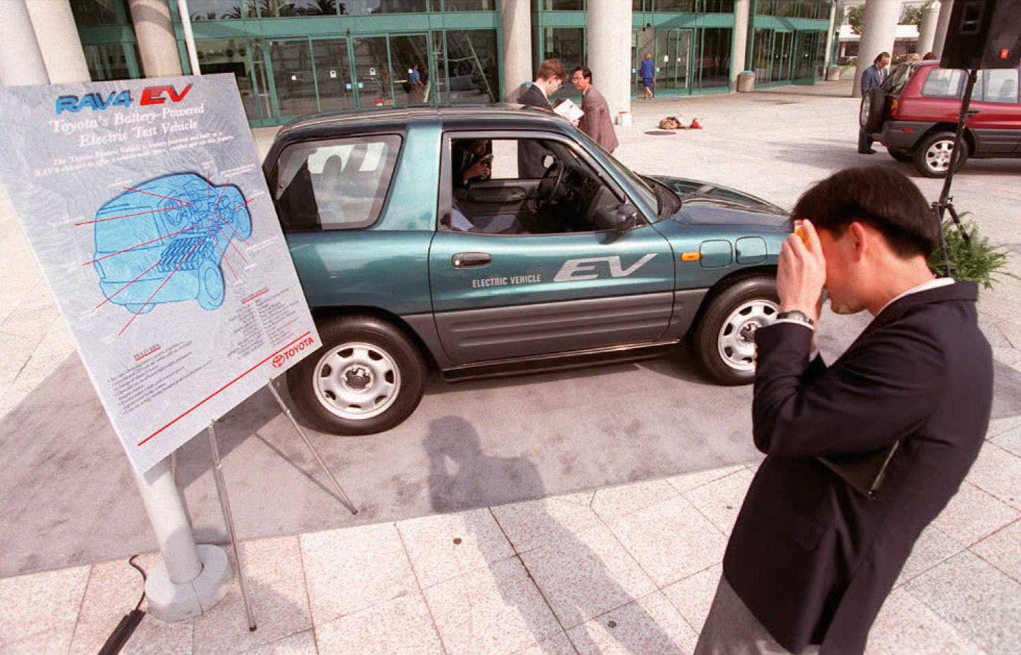 First-generation RAV4 EV in Los Angeles