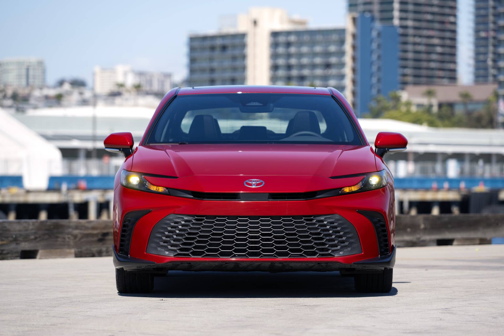 2025-2026 Toyota Camry red front view