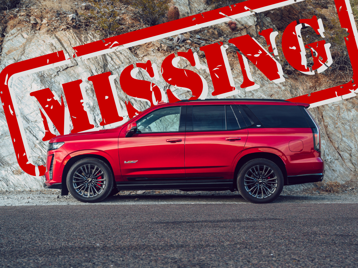 cadillac escalade v missing