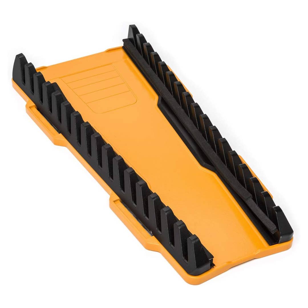 The Gearwrench 16-Slot Wrench Racks, pictured here, is now on sale at Amazon.