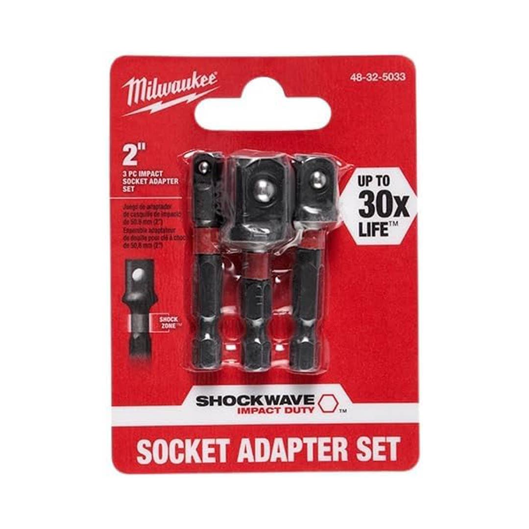 Milwaukee Shockwave Impact Socket Adapter Set&comma; &dollar;10 &lpar;was &dollar;16&rpar; at Amazon