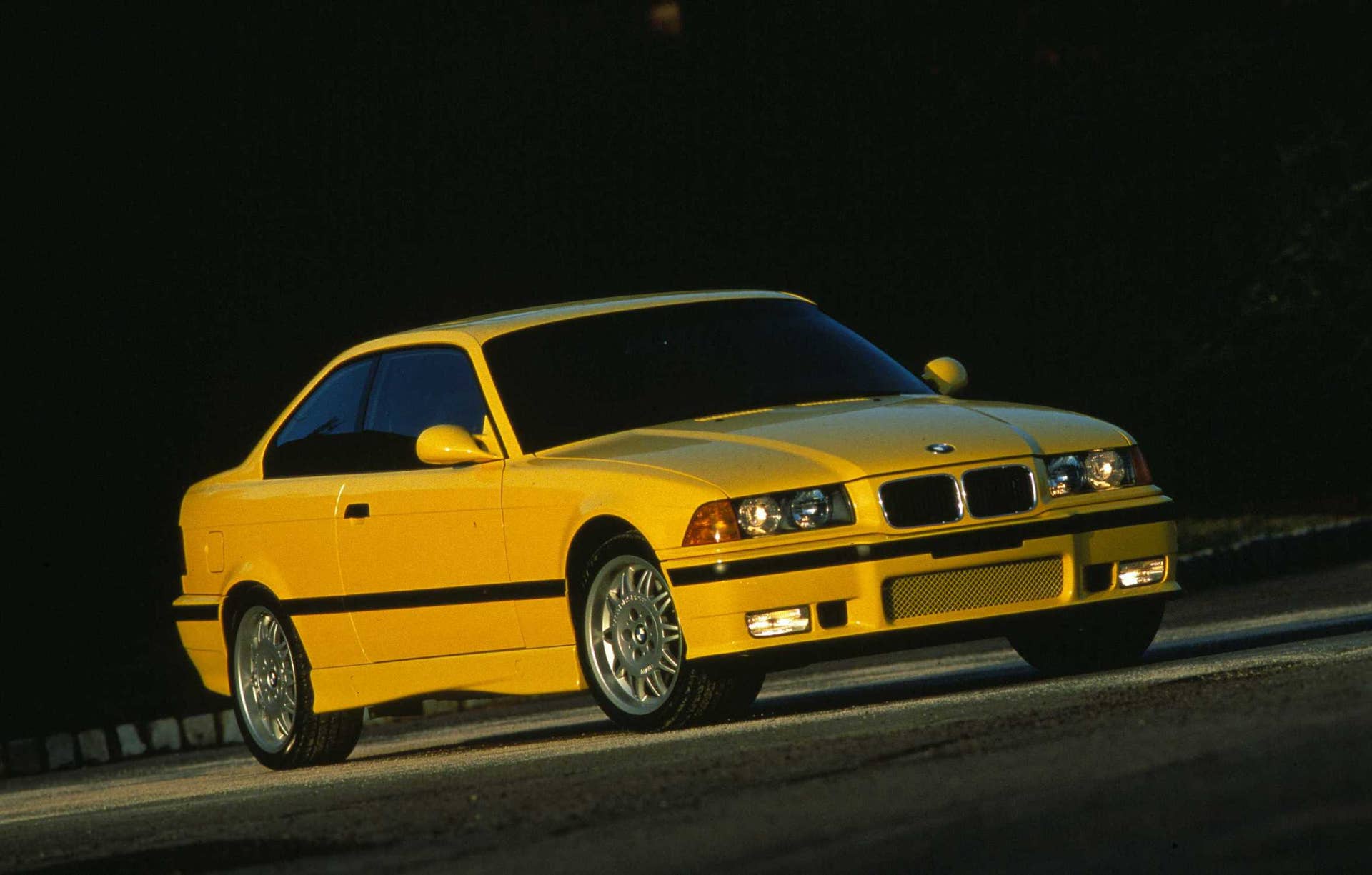 Yellow E36 BMW M3