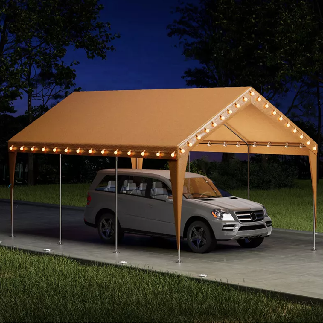 The Erommy 10-Foot by 20-Foot Carport, pictured here, is now on sale at Target.