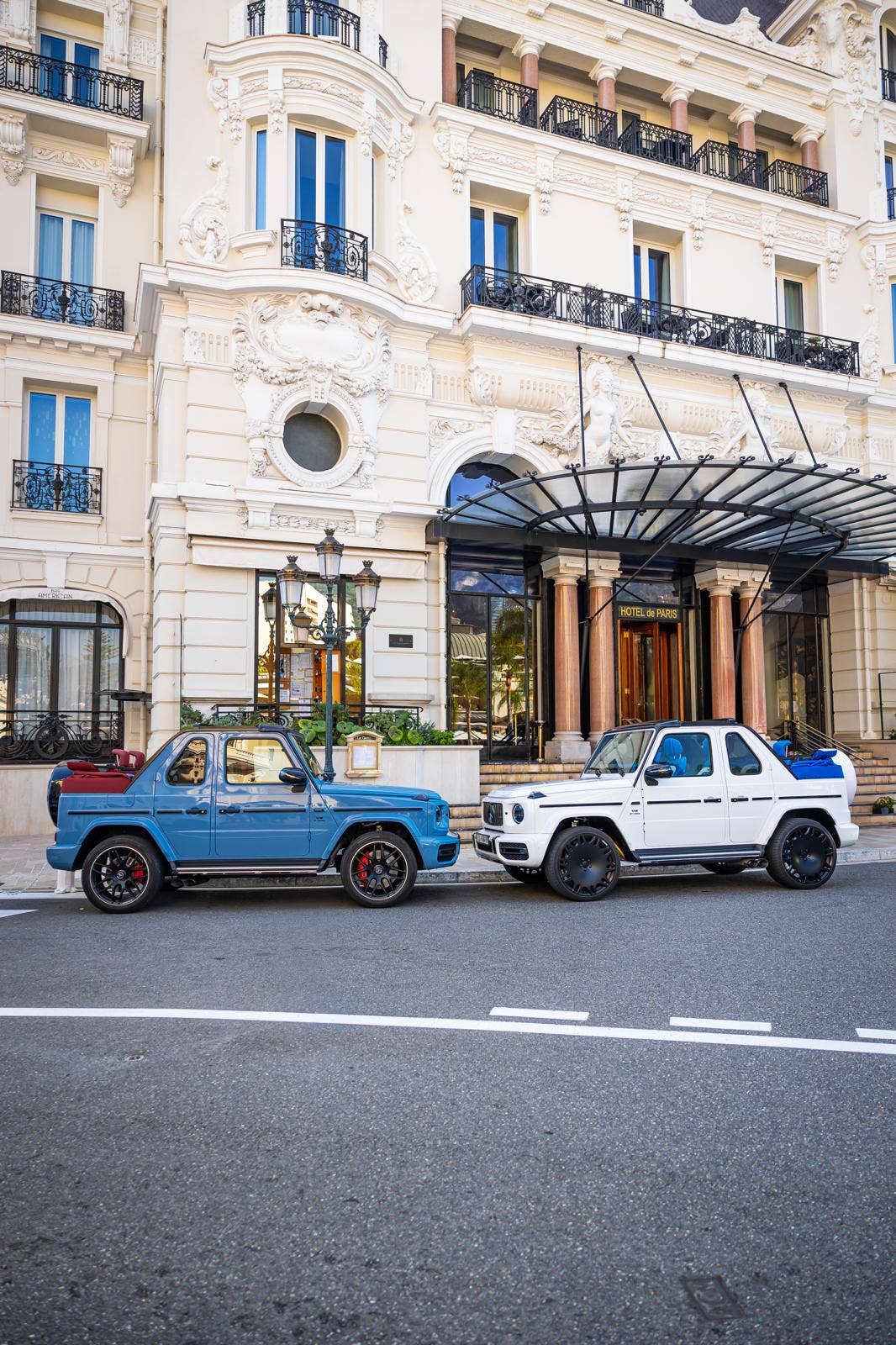 Two Refined Marques G63 Cabriolet side by side urban