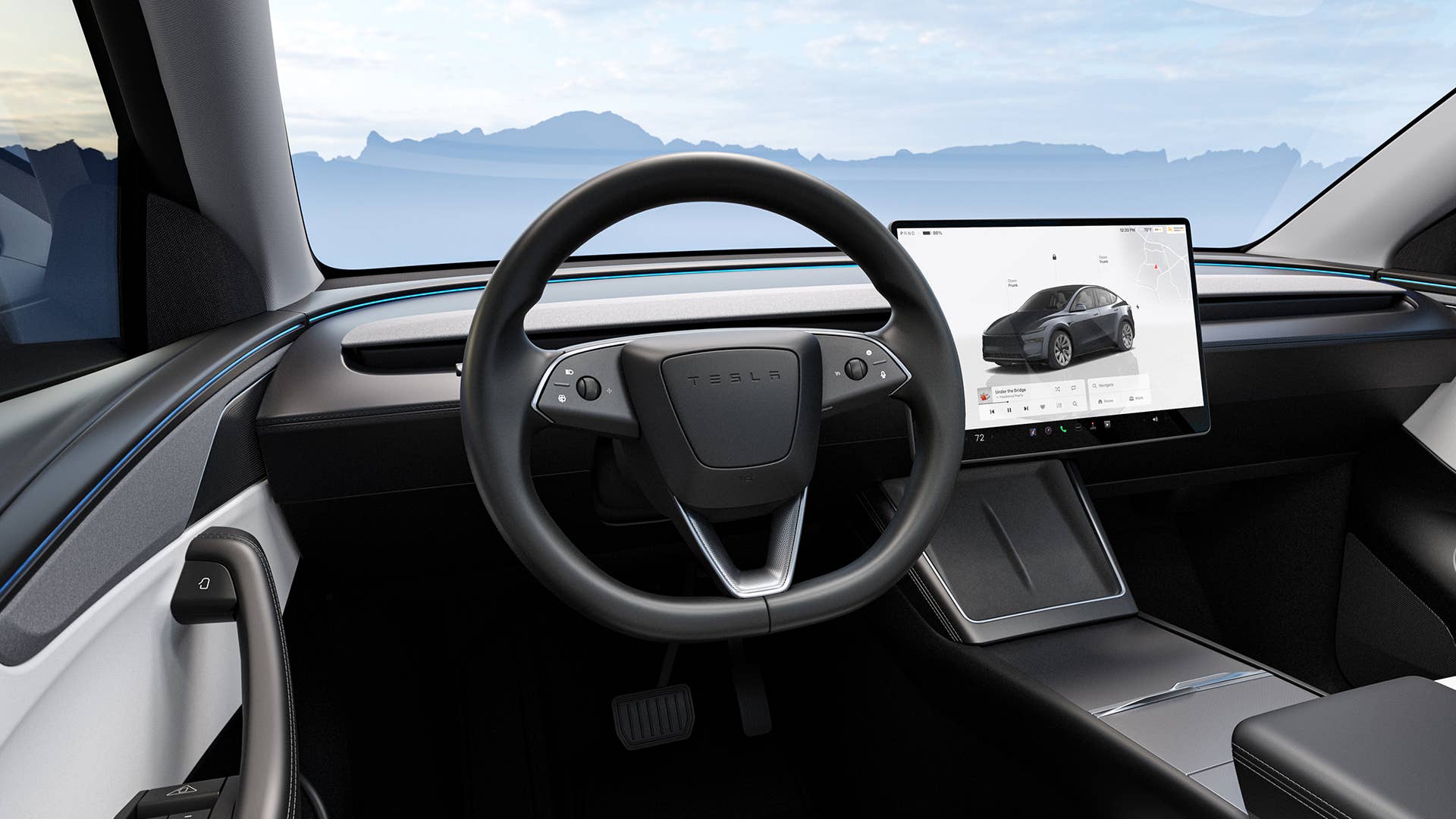 2026 Tesla Model Y interior fontin