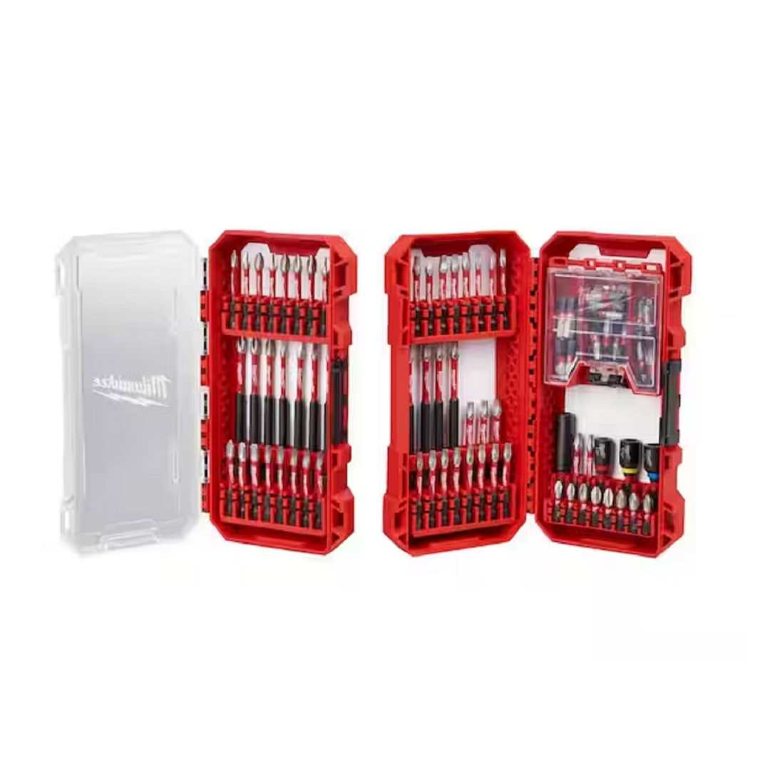 The Milwaukee Shockwave 100-Piece Impact-Duty Drill Bit Set, pictured here, is now on sale at Amazon.