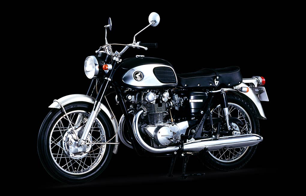 A 1965 Honda Dream CB450
