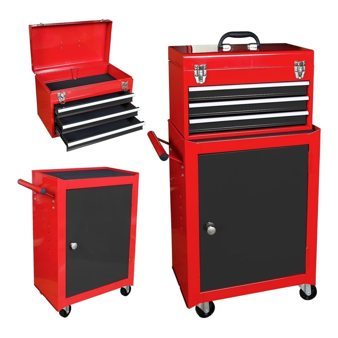 The Hpdavv 3-Drawer Rolling Tool Chest, pictured here, is now on sale at Walmart.