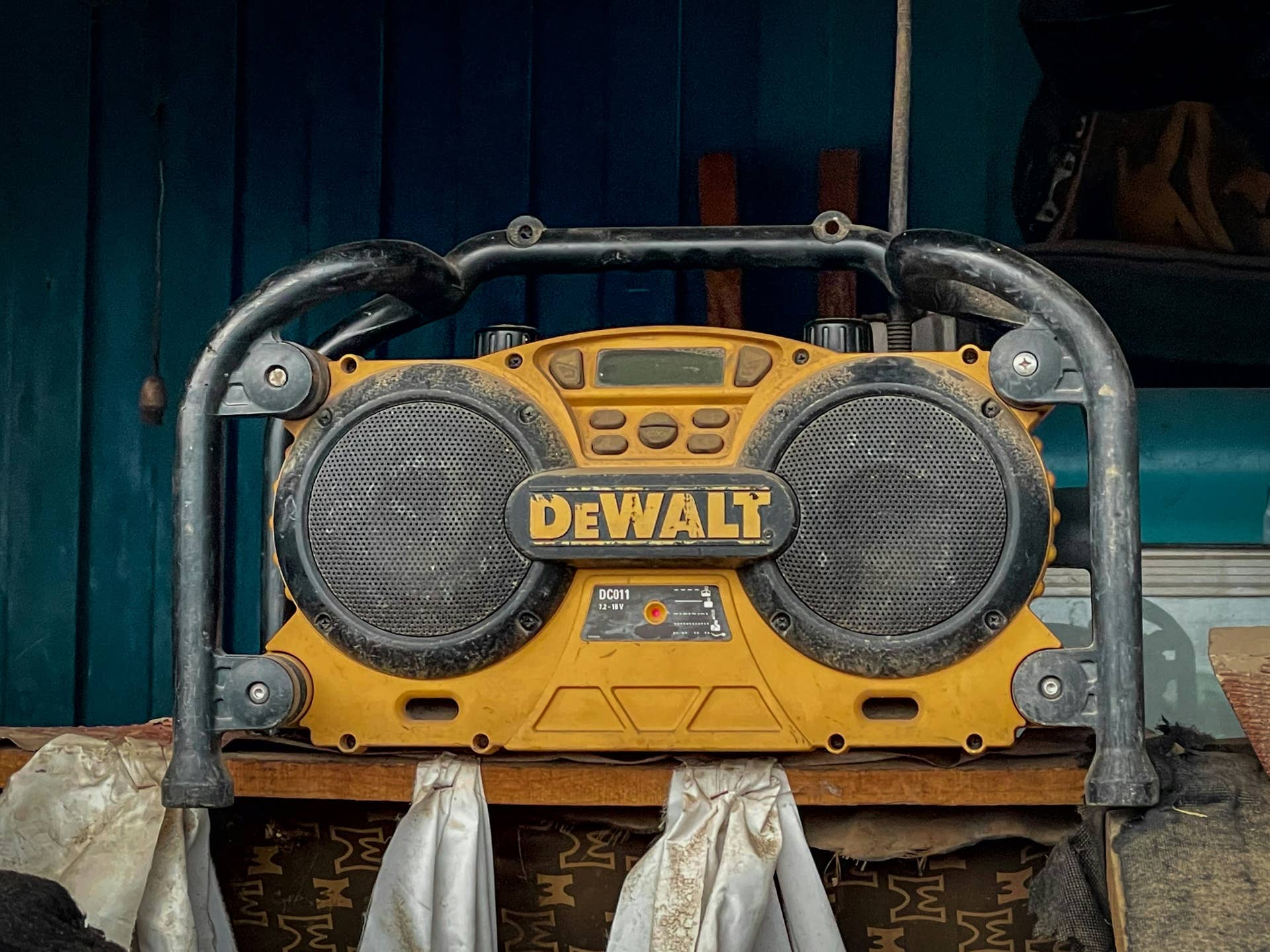 An old Dewalt radio