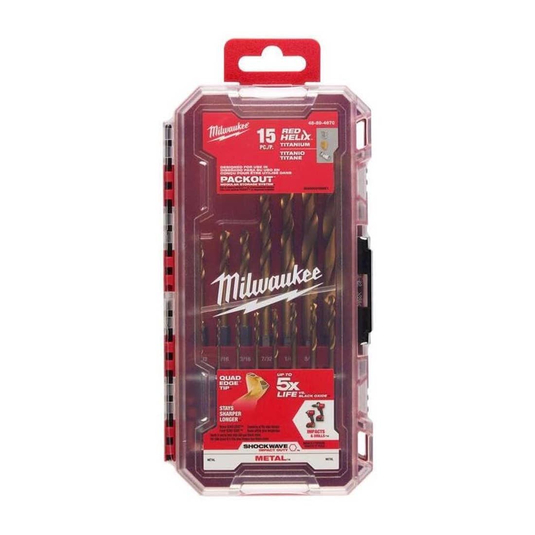 Milwaukee Shockwave 15-Piece Drill Bit Set