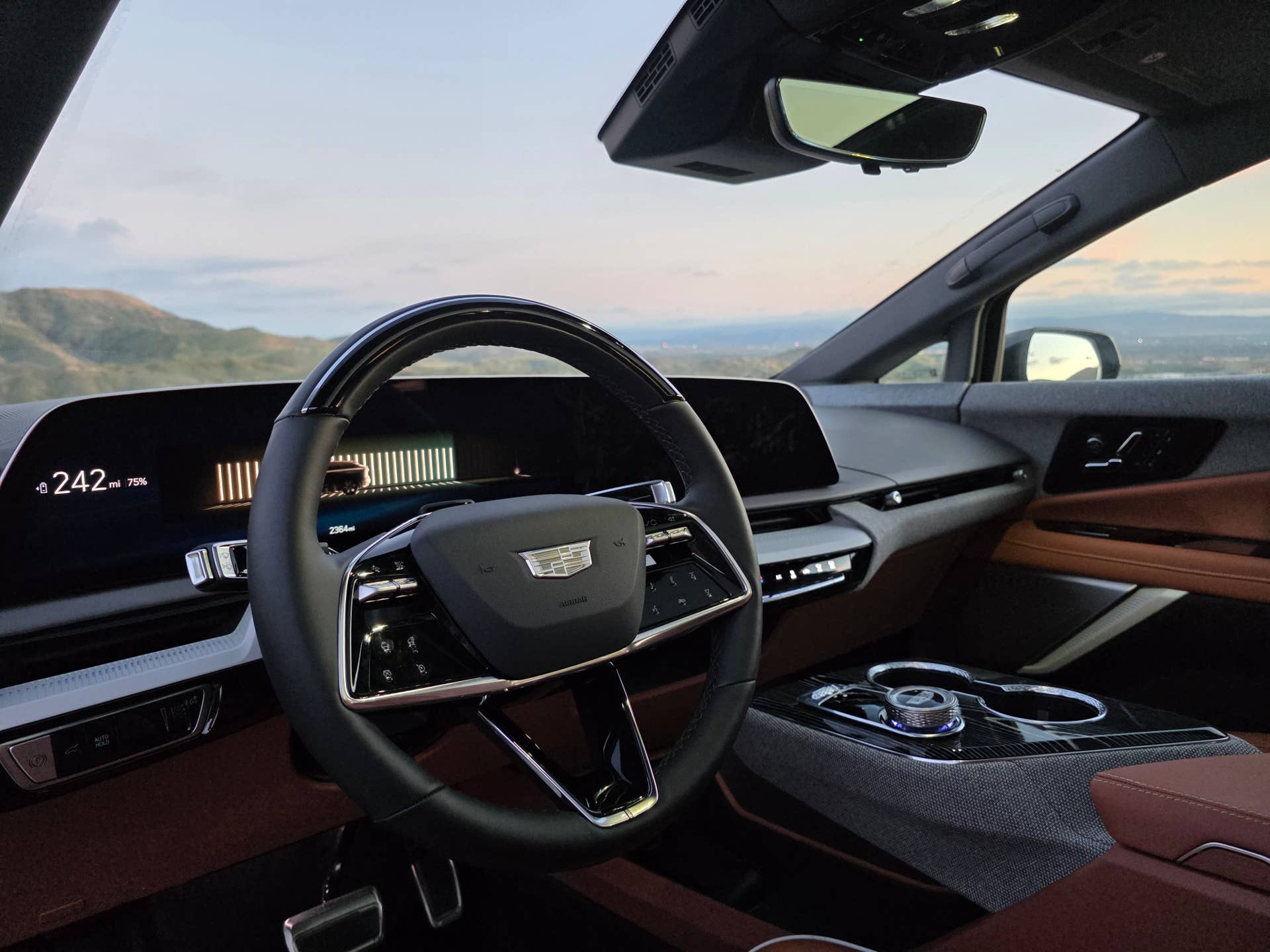 2026 Cadillac Optiq Premium Sport interior driver area