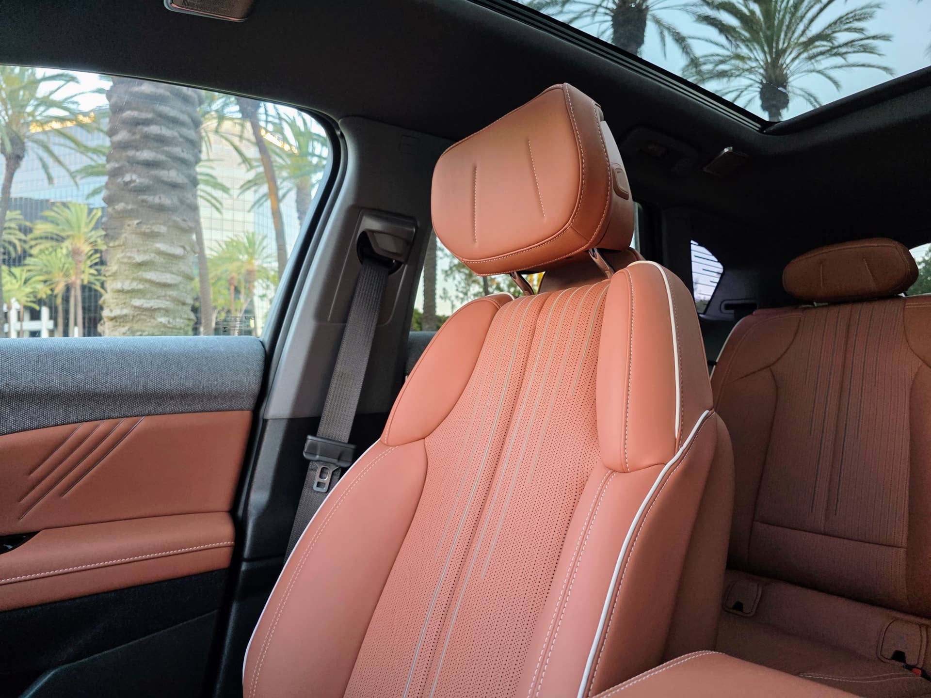 2026 Cadillac Optiq Premium Sport with Autumn Canyon interior front seat