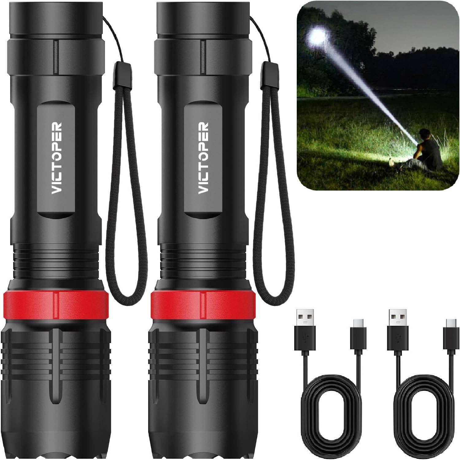 Victoper Rechargeable Flashlights, $13 (was $20) at Amazon