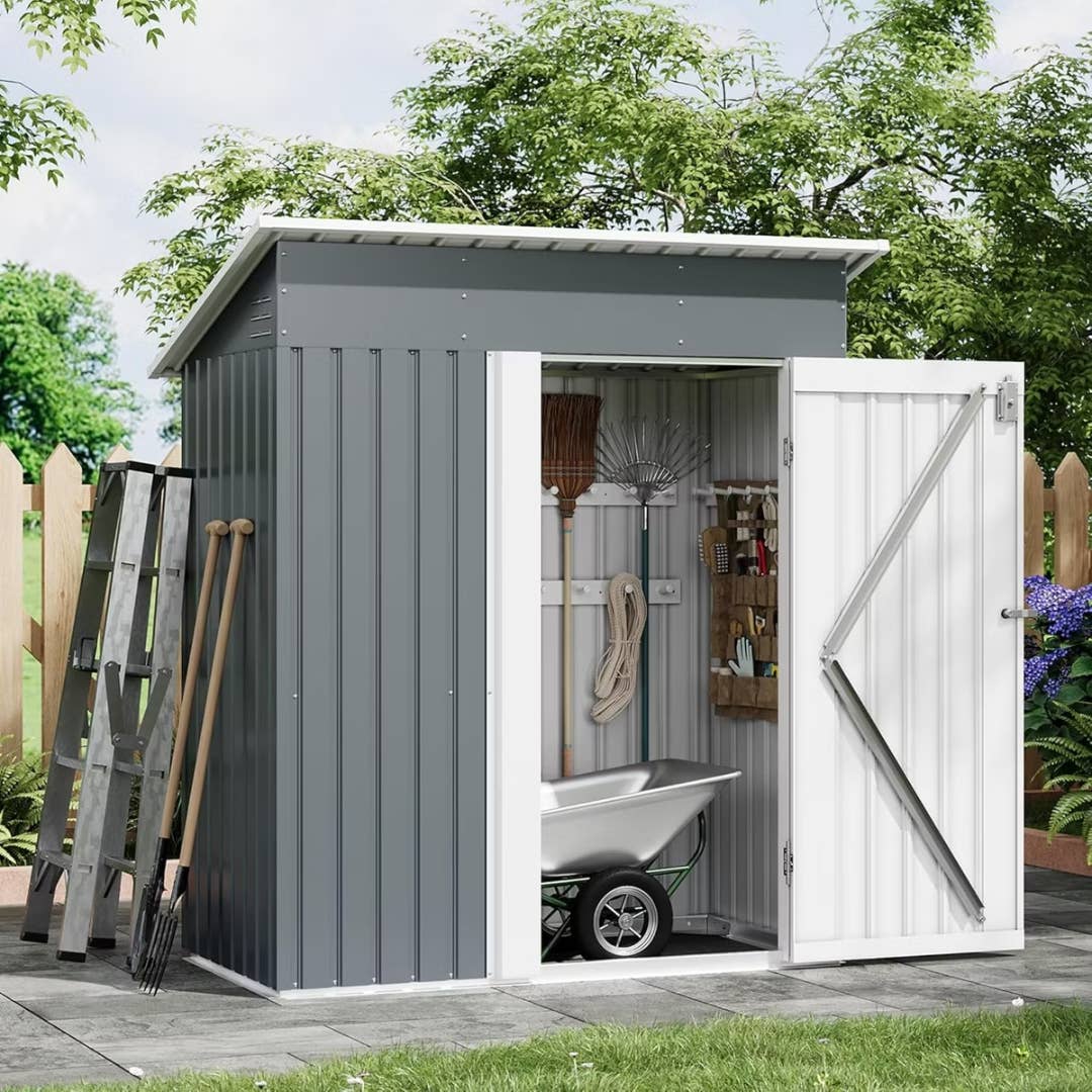 SunnyFurn 5-Foot by 3-Foot Outdoor Storage Shed