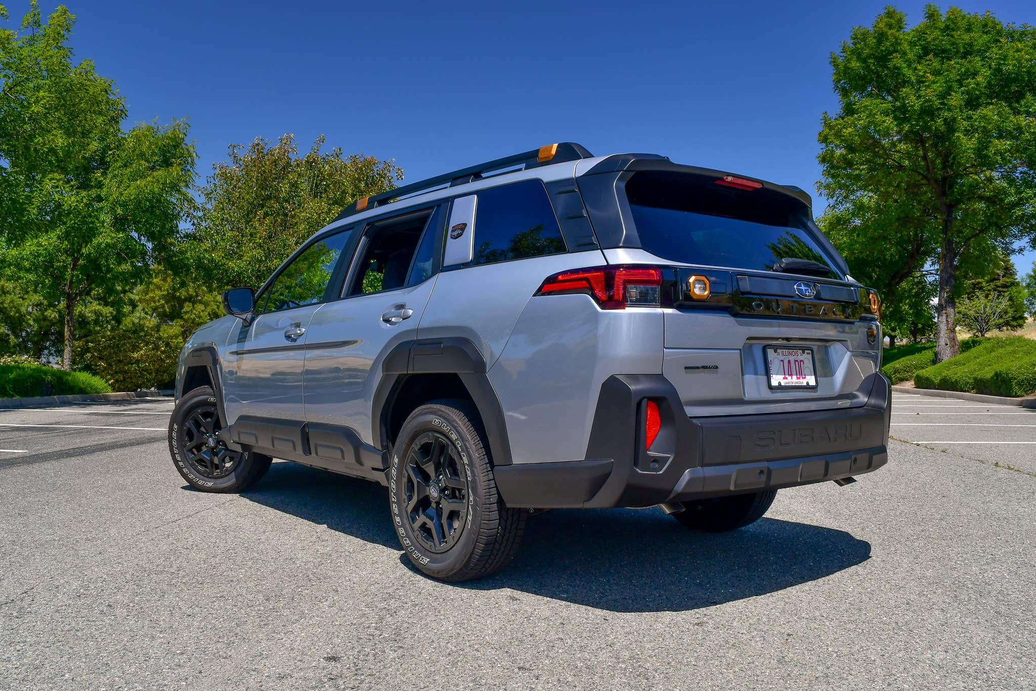 The rear quarter of the 2026 Subaru Outback Wilderness