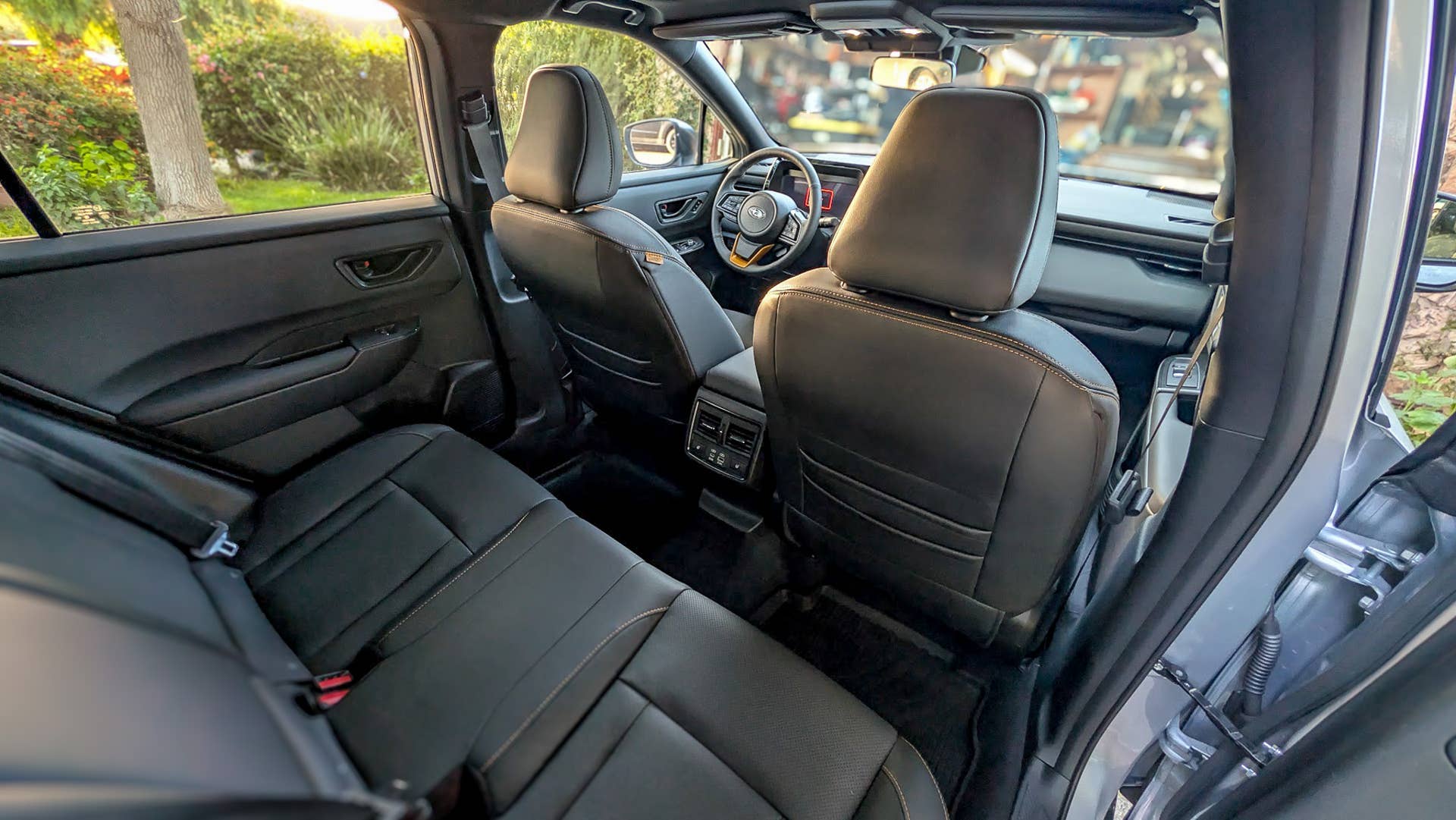 2026 Subaru Outback Wilderness Slate Black interior rear seat space